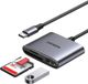 UGREEN USB-C Card Reader met SD/TF Kaartlezer en USB-A 2.0 Grijs