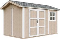 Timbela M914A-TERRA BROWN - LP SmartSide Tuinhuis op houtbasis - 8,68 m² - 250x412xH252 cm - met vloer en verf