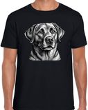 Bellatio Decorations Cadeau/verkleed T-shirt heren - zwart - Labrador Retriever hond - hondenliefhebber XXL