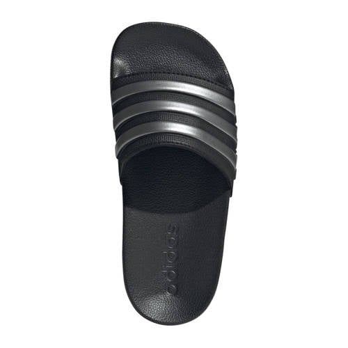 adidas Sportswear Adilette Shower badslippers zwart/zilver metallic