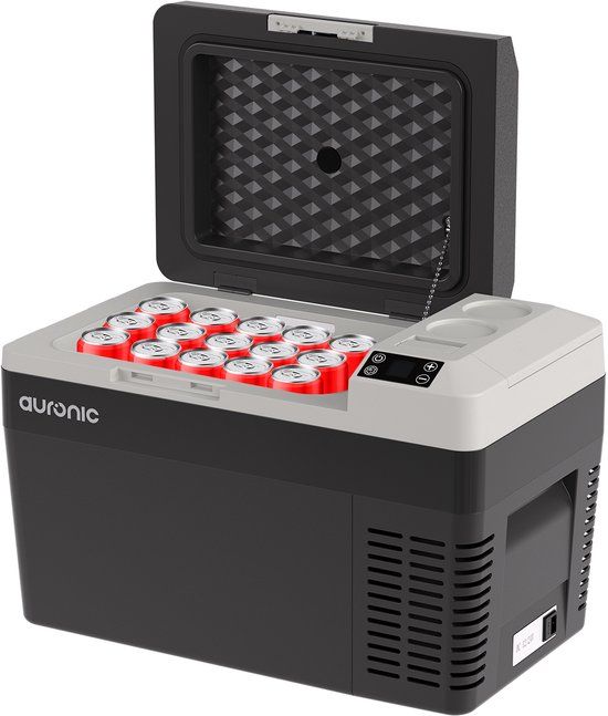 Auronic Elektrische Koelbox - Compressor - 12V/230V - 25L - Zwart/Grijs