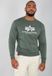 Alpha Industries Basic Sweater Heren Pullover Vintage Green L