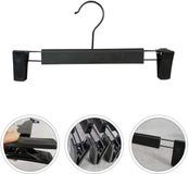 Merkloos Knijphanger - met verstelbare knijpers - 8 Stuks - Broekhangers / rokhangers / shawlhangers - 29 CM - Hanger Klerenhanger Met Klemmen