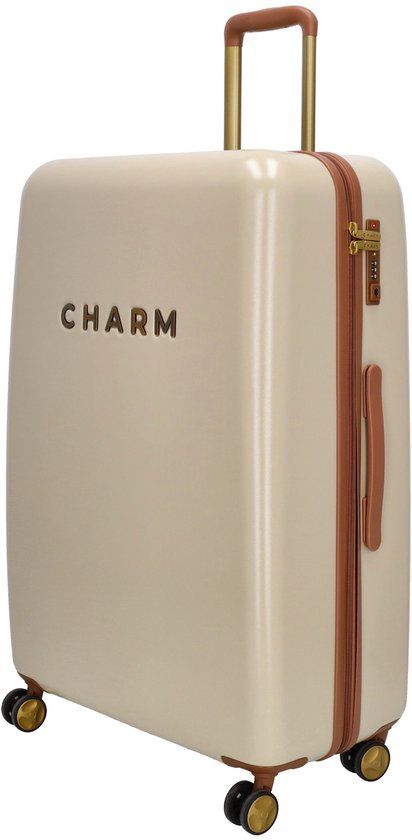 Charm London Capetown Reiskoffer - ABS - TSA Slot - 76.5 cm - Beige