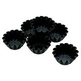 Piazza 2952806 niet-klevende hooggegolfde briochevorm, diameter 8 cm, hoogte 4 cm, 6 stuks