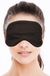 Merkloos / Sans marque Bellatio design luxe slaapmasker- reismasker - met zachte vulling - zwart