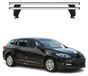 Menabo Omac Barres De Toit Transversales En Aluminium Pour Renault Megane Iii Sportour 2009-2016 – Antivol – Rainure En T – Testées City Crash – Charge Max 50 Kg Argent