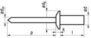 Masterfix Popnagel 3,2x9,5mm GWD - Staal/Staal (Per 500 stuks)