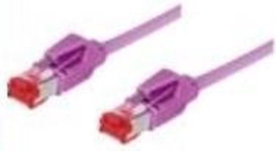 Tecline 50m Cat.6A S/FTP Netwerkkabel Violet