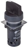 Schneider Electric interrupteur à 3 positions, noir, 22 mm, 2 contacts, sans fonction de rappel, modèle XB7ND33