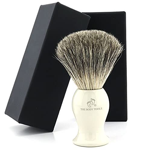 THE BODY TOOLS Zuivere Badger scheerkwast scheerschuim borstel voor mannen scheren