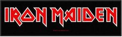 Rock Off Iron Maiden Logo Patch zwart-rood-wit Polyester