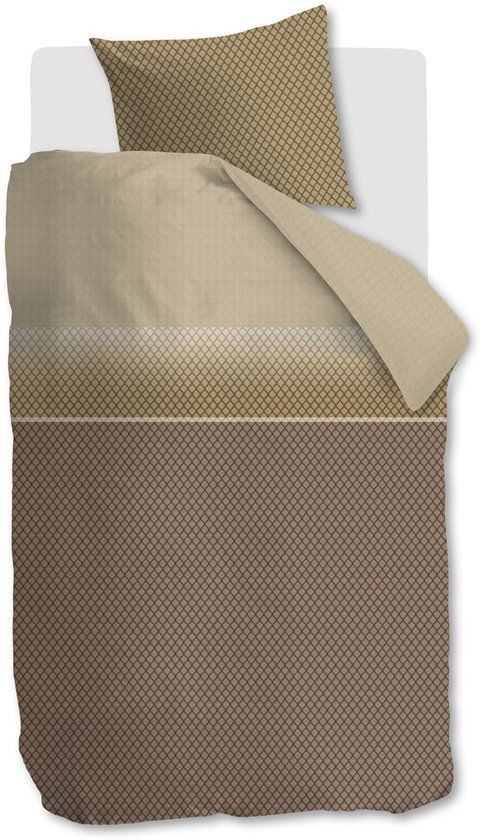Beddinghouse Riven dekbedovertrek - Eenpersoons - 140 x 200/220 cm - Naturel