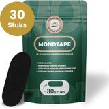 Rustige Nacht Mondtape PRO - Anti Snurk Mond Tape - 30 Stuks - Zwart