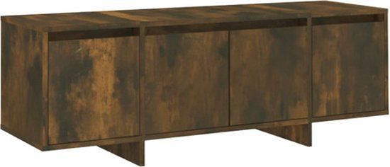 vidaXL Tv-meubel 120x30x40,5 cm bewerkt hout gerookt eikenkleurig