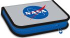ARS UNA Ecole Trousse à crayons NASA avec logo, remplie, gris-bleu, pour garçons