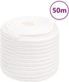 vidaXL Boottouw 16 mm 50 m polypropyleen volwit