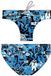 CROTTON SA Turbo Mural Zwemslip Bleu, Noir M Homme