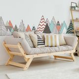 Ambiance Sticker Muurstickers - Decoratie voor slaapkamer/woonkamer - Gigantische muursticker van het Scandinavische TORNGAT-gebergte - 50x75cm