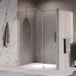 Brauer Stellar - Nisdeur - 2-Delig - Draaiend - Helder Glas - 160 x 200 cm - Omkeerbaar - incl. Glascoating - Chroom