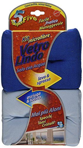 Superfive Vetrolindo Glass-microvezelset, 24 cm x 18,6 cm