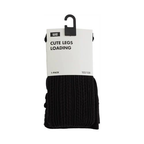 WE Fashion katoenen gebreide maillot - zwart