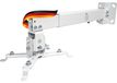 Projector wand- en plafondbeugel, universel, kantelbaar, 20 kg, wit