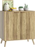 Homcom Dressoir MDF 77x40x81cm Eiken