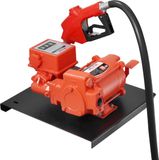 Pompe à carburant 230V, 20 GPM (76 l/min), pompe électrique pour le transfert d'huile, avec compteur, arrêt automatique, sortie de carburant et tuyau, adapté aux grands volumes d'essence, de diesel, de kérosène, de biodiesel et d'éthanol