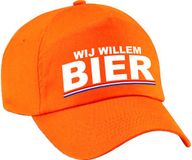 Bellatio Decorations Wij Willem BIER Supporter Petje Baseballcap Oranje