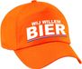 Bellatio Decorations Wij Willem BIER Supporter Petje Baseballcap Oranje