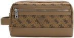 GUESS accessoiretas Berlin Small Necessaire Beige / Brown Lichtbruin