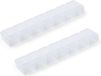 Comfort Aid Makito Western Europe 2x Medicijnen doos/pillendoos 7 daags transparant 15 cm