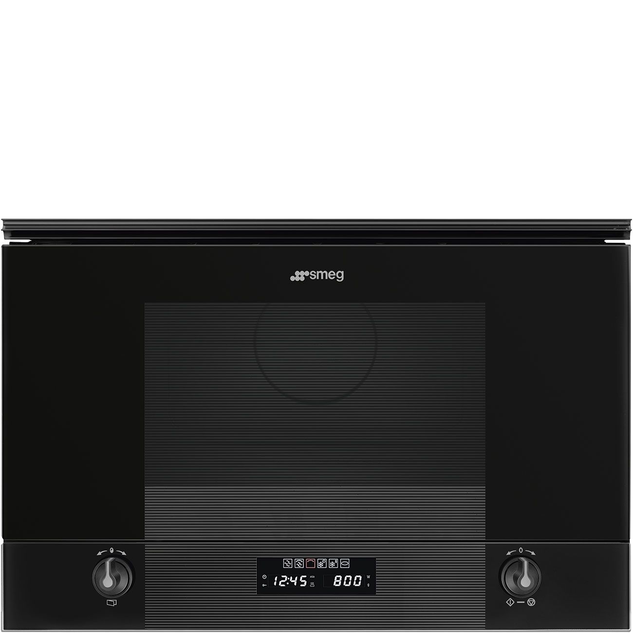 Smeg MP122B3 Built-in Grill Microwave - 22L, 850W - Black