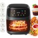 Friteuse sans huile 5l 1400w – Friteuse à air – Écran tactile LED – 8 programmes – Noir
