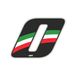 Quattroerre 13220 Racing Number 0 Mini, Italiaanse vlag, 3 x 2,5 cm