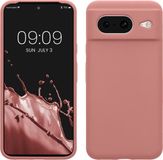 kwmobile telefoonhoesje geschikt voor Google Pixel 8 - Hoesje met siliconen coating - Smartphone case in winter roze