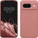 kwmobile telefoonhoesje geschikt voor Google Pixel 8 - Hoesje met siliconen coating - Smartphone case in winter roze