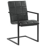 VidaXL Eetkamerstoelen 2 stuks zwart