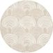 Ondulux Tapis de bain Ondes - Texture - Beige 70x70 cm