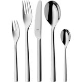 Silit Trend Bestekset voor 6 personen, 30-delig, monobloc-mes, Crominox roestvrij staal, gepolijst, roestvrij, krasbestendig, duurzaam, vaatwasmachinebestendig