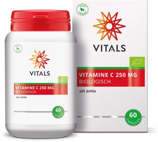 Vitals Vitamine C Biologisch 250 mg - 60 capsules
