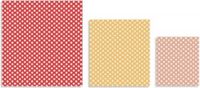Pebbly Beeswax Wrap, Set van 3 Stuks