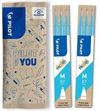 Pilot Uitwisbare Inkt voor FriXion Rollerbalpen - 0,7mm - 2 sets van 3 navullingen - Lichtblauw
