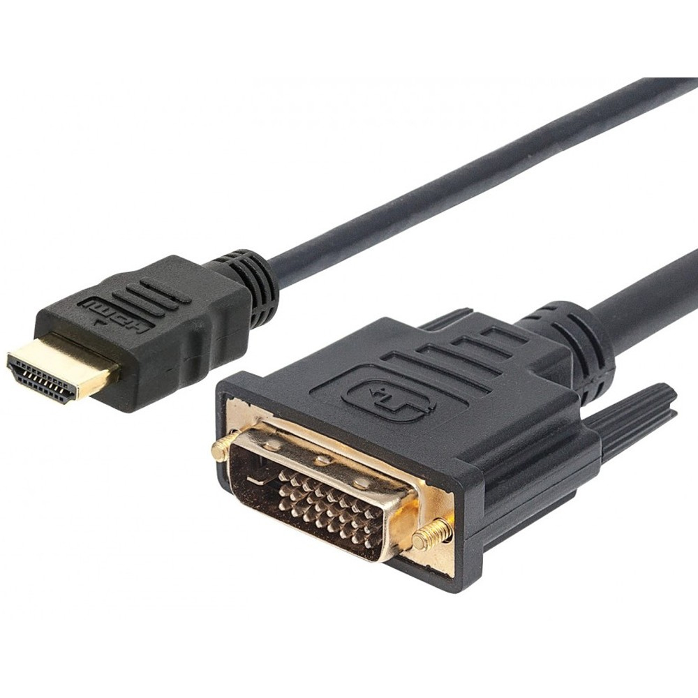 Techly 1.0m HDMI - DVI-D M/M