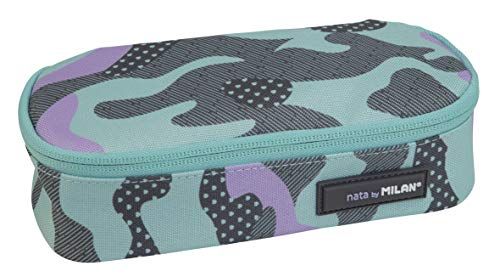 Etui ovaal turquoise/lila