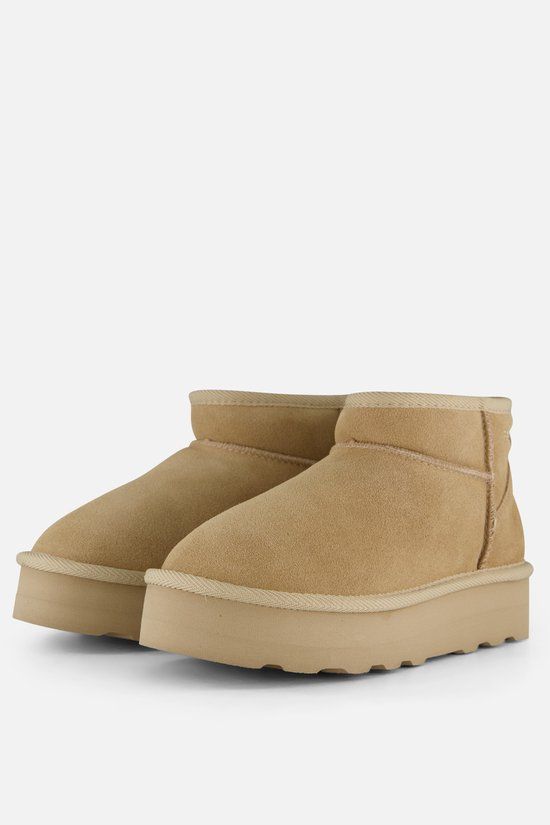 s.Oliver Plateau Gevoerde boots beige Suede - Maat 41