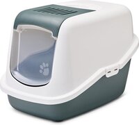 Savic Kattentoilet Nestor Nordic 56x39x38.5 cm - Kattenbak - Groen&Wit wit, groen