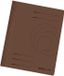 Herlitz A4 kartonnen map, gevouwen, intens bruin, 10 stuks