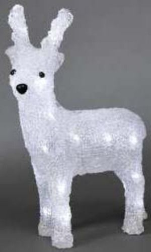KONSTSMIDE Acrylic reindeer 23cm, LED - 6158-203